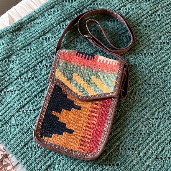 Anthropologie Handbags - Anthropologie Saddle Blanket Crossbody Bag-Like New!